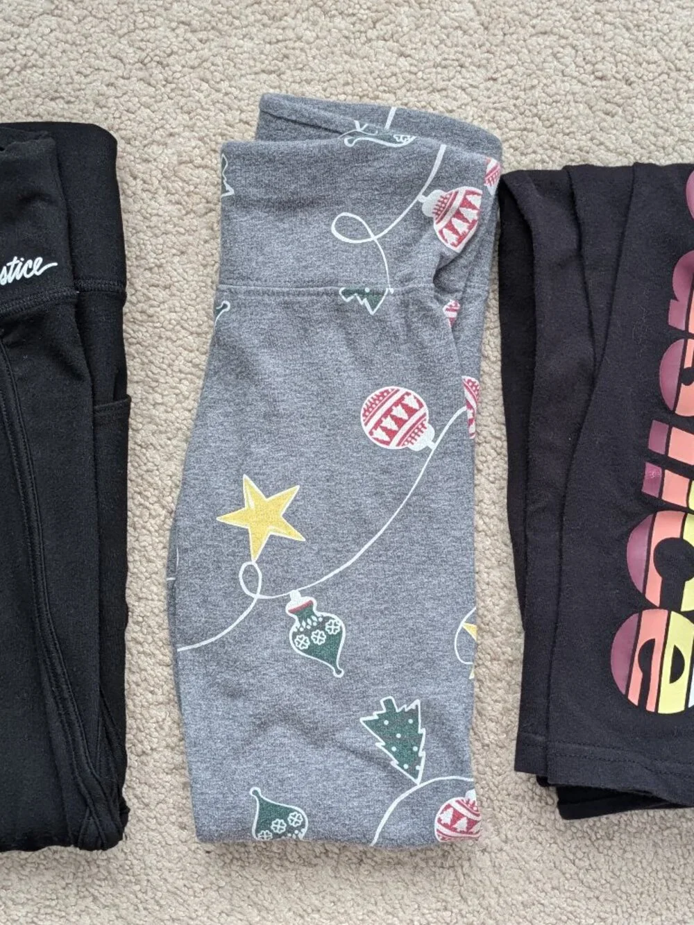 Justice leggings lot (size 8)